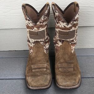 Ariat Sport Patriot Western Boot Size 5 Boys